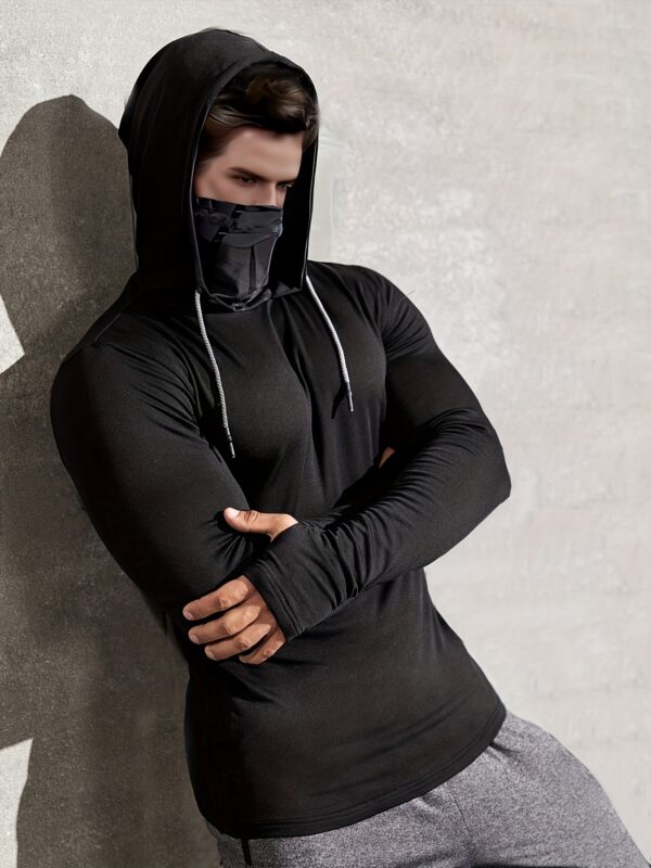 Pull à Capuche Doublé en Polaire pour Homme – Image 3