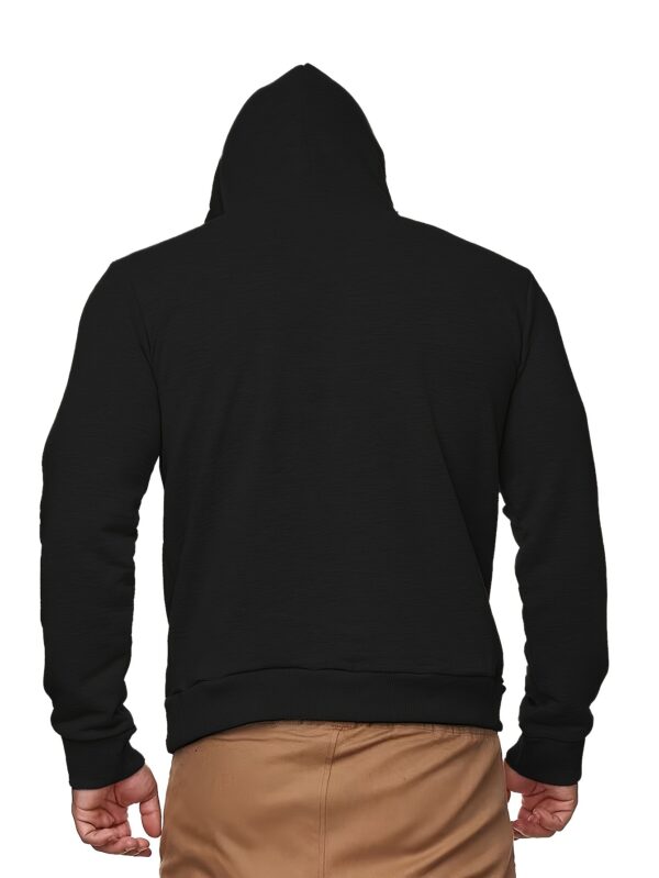 Sweat à capuche géométrique pour homme avec poche – Image 4