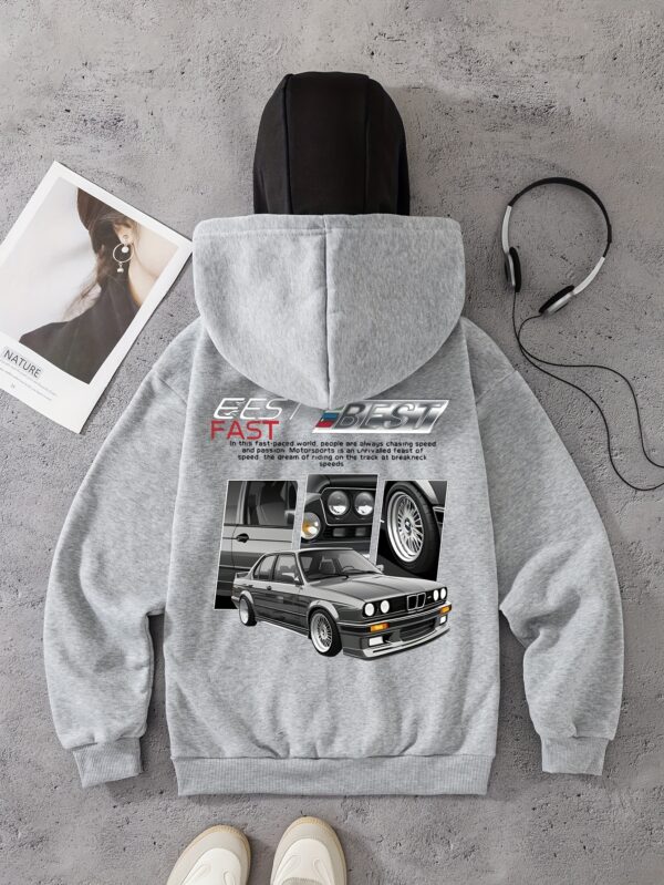 Sweat à Imprimé Voiture Élégante pour Femme – Image 3