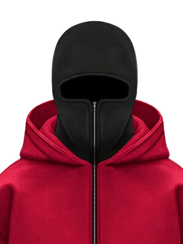 Sweat à capuche surdimensionné pour homme avec double capuche et cagoule – Image 10