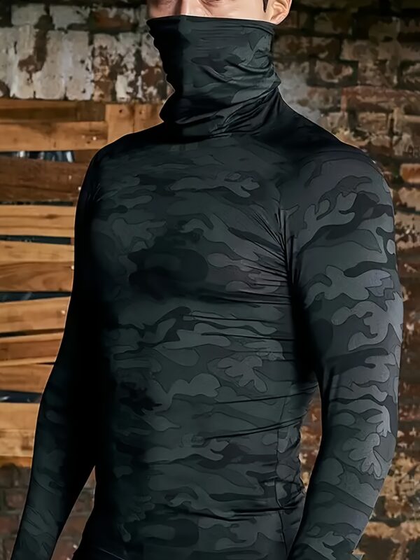 Chemise Athlétique à Manches Longues Camo pour Hommes – Image 4
