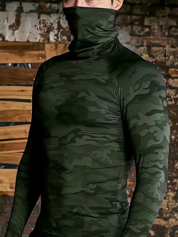 Chemise Athlétique à Manches Longues Camo pour Hommes – Image 3