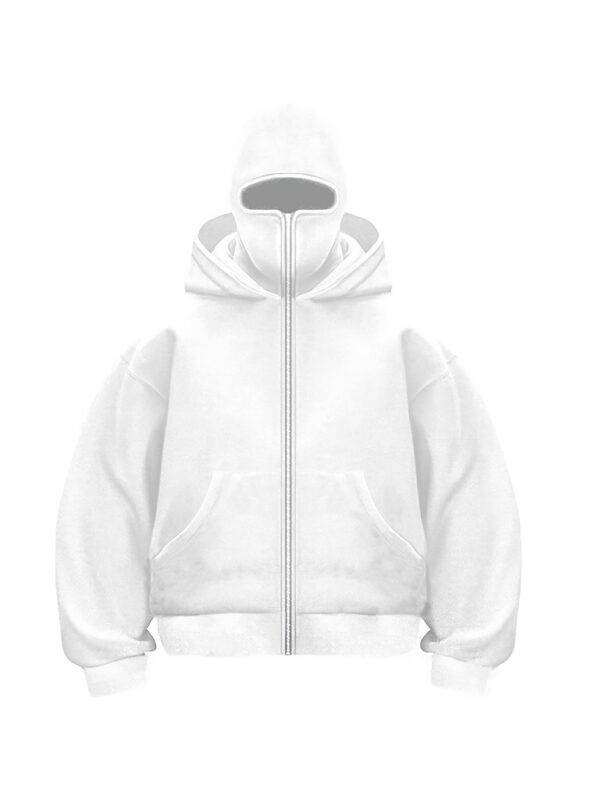 Sweat à capuche surdimensionné pour homme avec double capuche et cagoule – Image 3