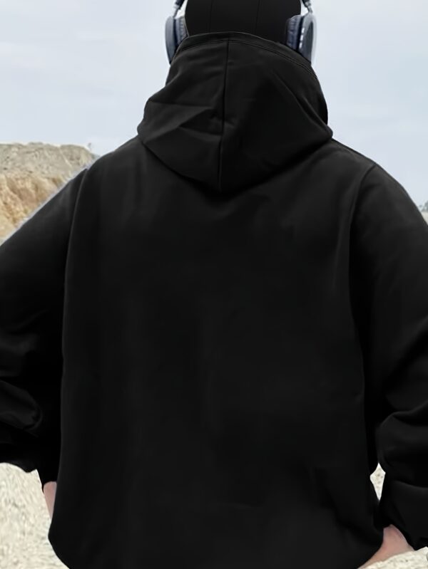 Sweat Noire Élégante pour Femme avec Double Capuche – Image 4