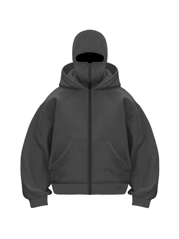 Sweat à capuche surdimensionné pour homme avec double capuche et cagoule