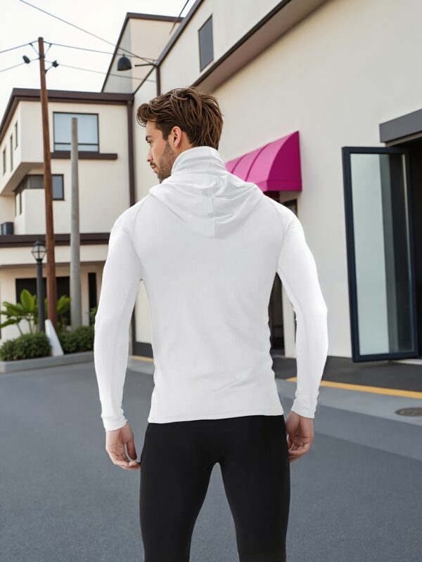 Sweat Athlétique à Capuche avec Masque Intégré pour Hommes – Performance et Confort Ultimes – Image 10