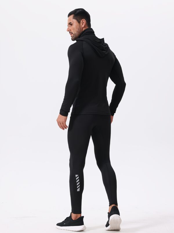 3 pcs. sweat athlétiques à col haut pour hommes – Image 5