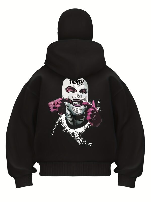 Sweat à capuche balaclava imprimé pour femme avec double capuche et coagoule – Image 8