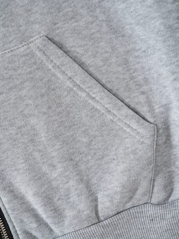 Sweat à Capuche Noir pour Hommes avec Imprimé Graphique et Design de Masque Balaclava - "GLORIOUS" – Image 7
