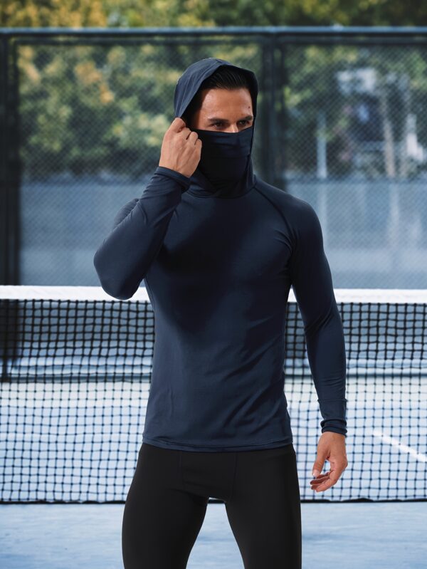 Ensemble 2 Pièces Sweat à Capuche avec Masque Intégré pour Homme – Performance & Confort Toutes Saisons – Image 7