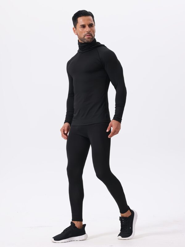 3 pcs. sweat athlétiques à col haut pour hommes – Image 4