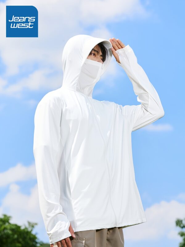 Veste Coupe-Vent Décontractée d'Été Vert Olive – Image 4