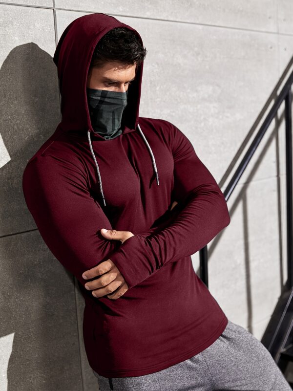 Pull à Capuche Doublé en Polaire pour Homme – Image 2