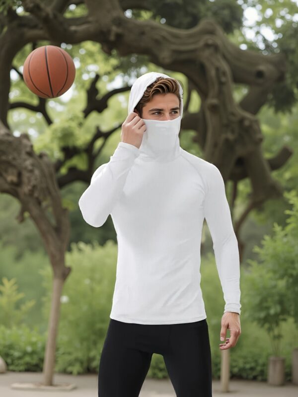 Sweat Athlétique à Capuche avec Masque Intégré pour Hommes – Performance et Confort Ultimes – Image 6