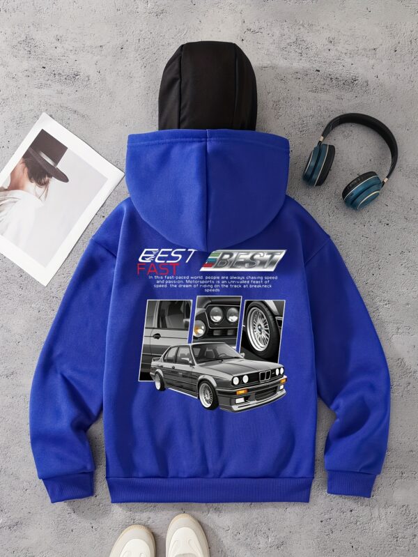 Sweat à Imprimé Voiture Élégante pour Femme – Image 5