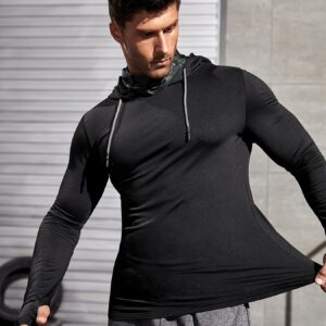 Pull-over sportif pour homme avec cagoule
