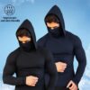 Ensemble 2 Pièces Sweat à Capuche avec Masque Intégré pour Homme – Performance & Confort Toutes Saisons