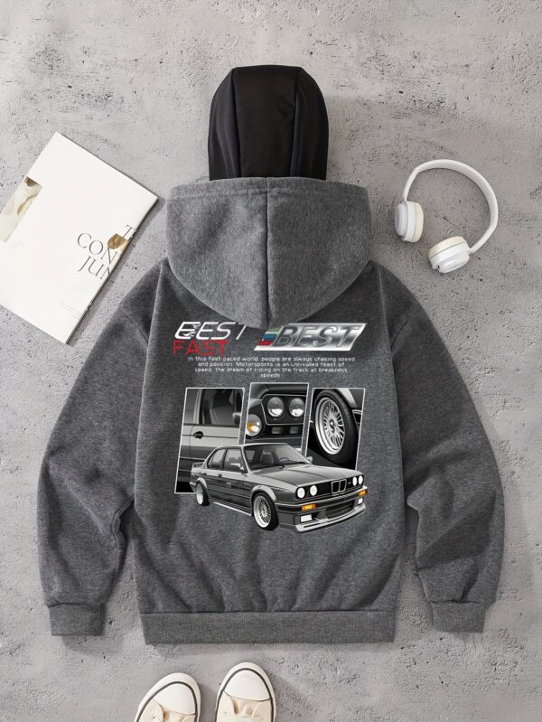 Sweat à Imprimé Voiture Élégante pour Femme – Image 6