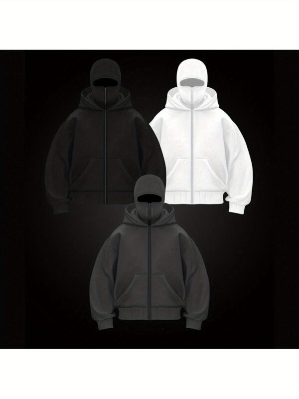 Sweat à capuche noir Y2K pour femme